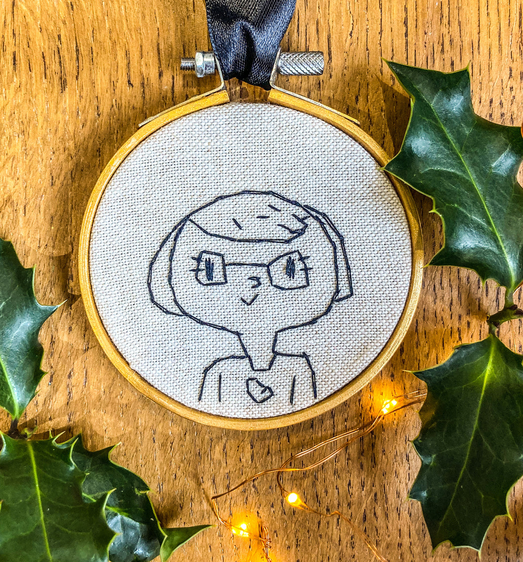 Christmas Portrait bauble