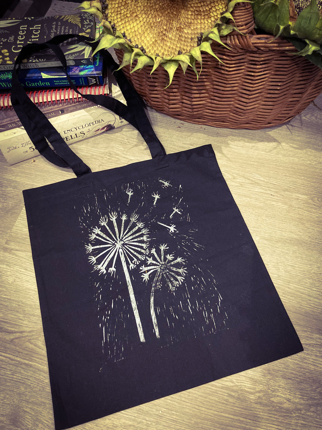 Make a Wish Black tote bag.